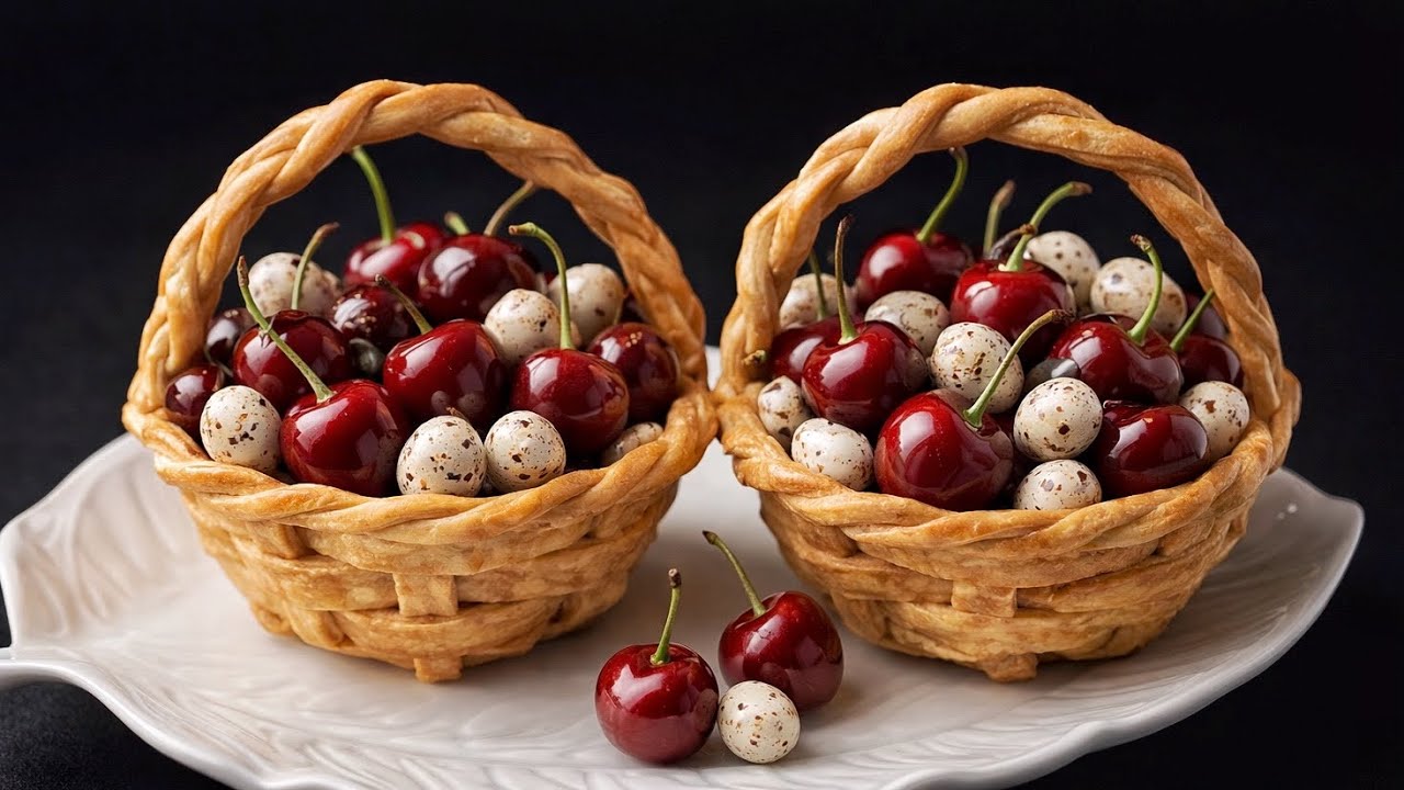 So einfach & so schön! Das berühmte Dessert «Kirschen» ohne Ofen in 15 Minuten!
