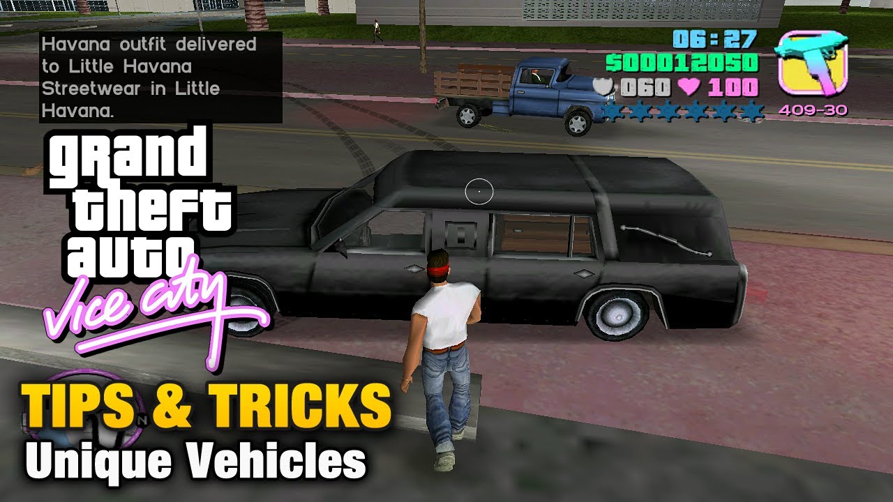 GTA Vice City - Tips & Tricks - Unique Vehicles