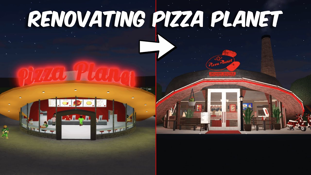 RENOVATING BLOXBURG PIZZA PLANET | roblox