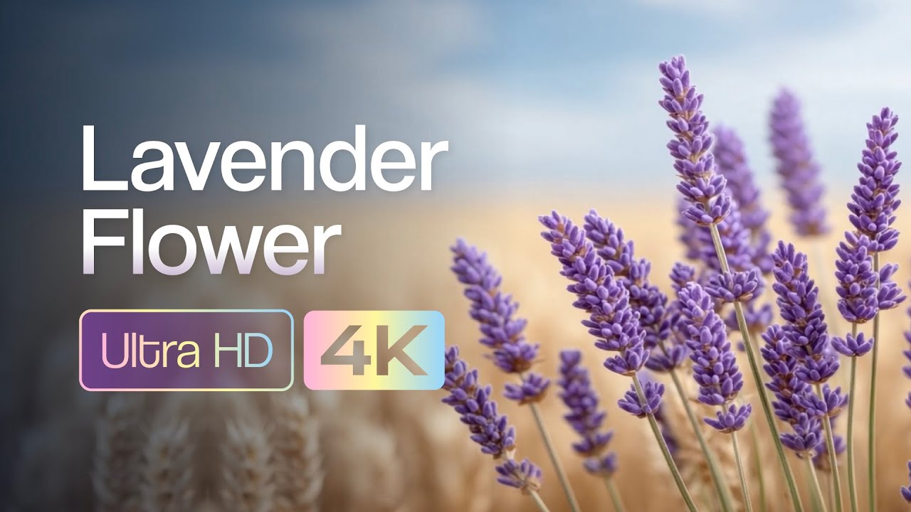 lavender flower in 4K | Long Relaxing Nature Video for Calm background.