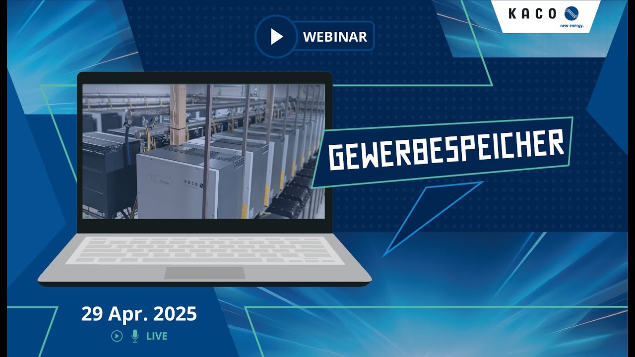 Webinar: Gewerbespeicher leicht gemacht durch Partnerschaft – flexibel für multiple Anwendungen