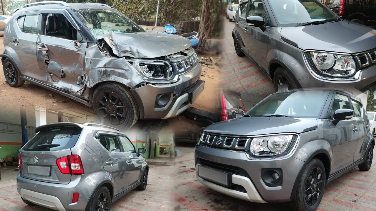 Accidental Maruti Ignis – Body Denting & Painting Work | Complete Body Repair & Service