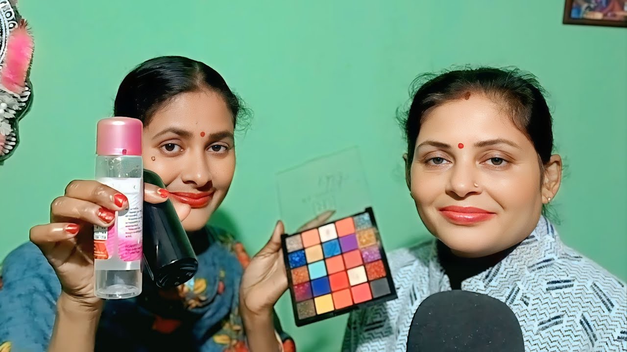 ASMR 9 Minutes. | Doing My Elder Sister party Makeup Tutorial | education purpose
