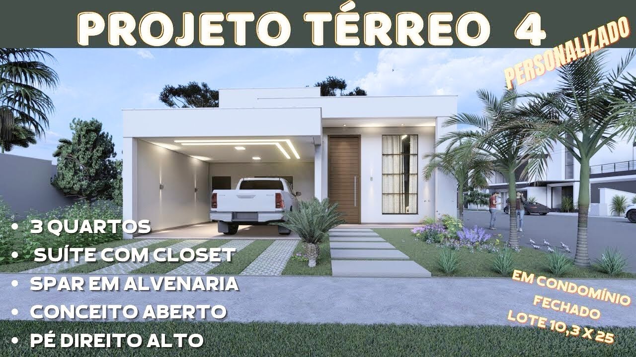 PROJETO TÉRREO 4 (LOTE 10.3X25)