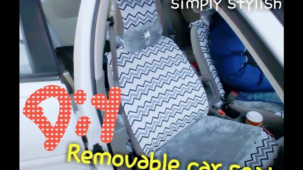 DIY washable and removable car seat cover
