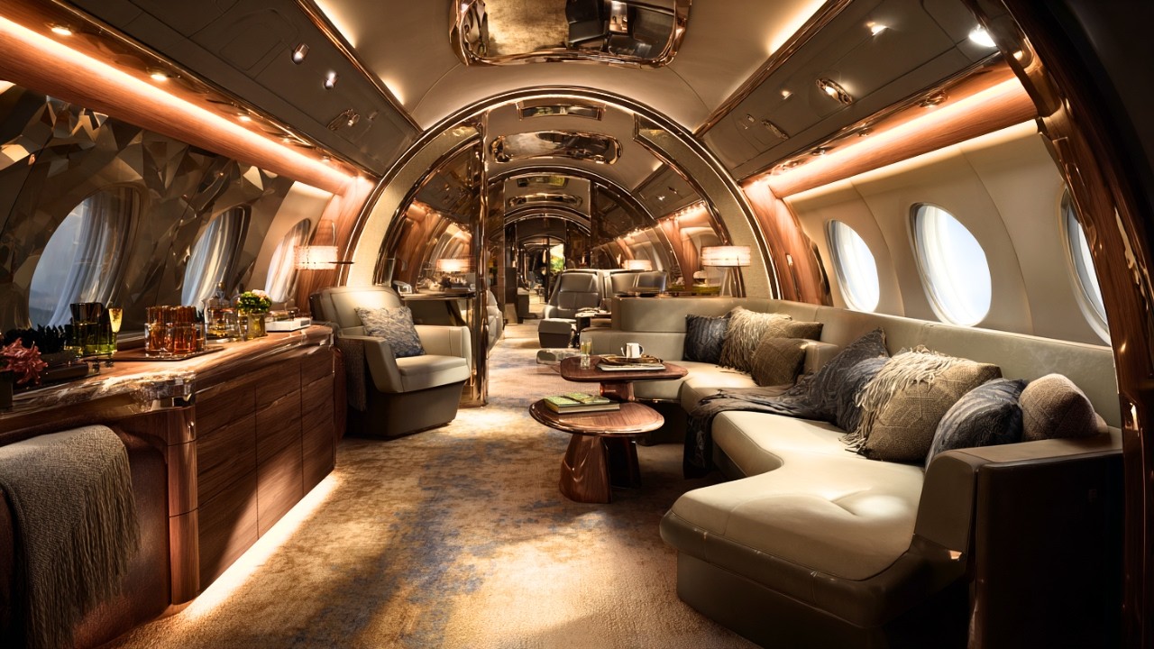 Interiores de Jets Privados que Você Nunca Viu Antes