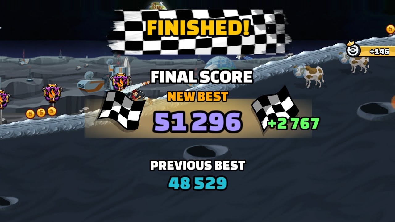 Extra: 51296 points in sky fly racing