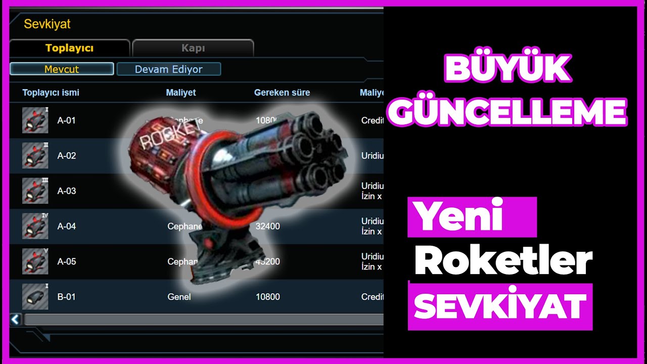 Darkorbit Yeni ROKETATARLAR | DISPATCH | SEVKİYAT