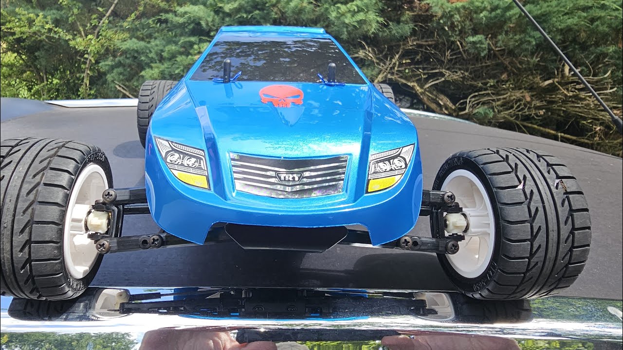 Tamiya Aqroshot Testdrive after new ESC Setting Great Parking Place Racer!!!