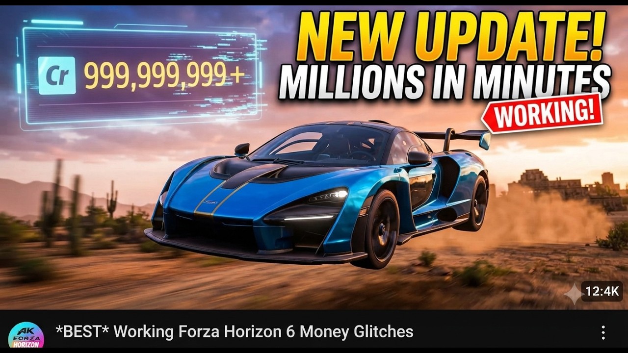 Unlimited Money Glitch In FORZA HORIZON 6 Make Millions In Seconds UPDATED GUIDE 2026 STILL WORKS!!!