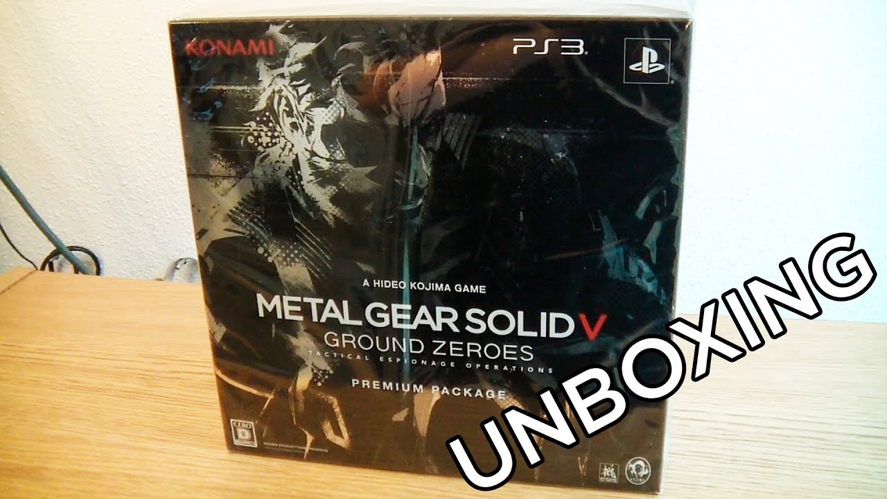 Metal Gear Solid V Ground Zeroes Premium Package UNBOXING