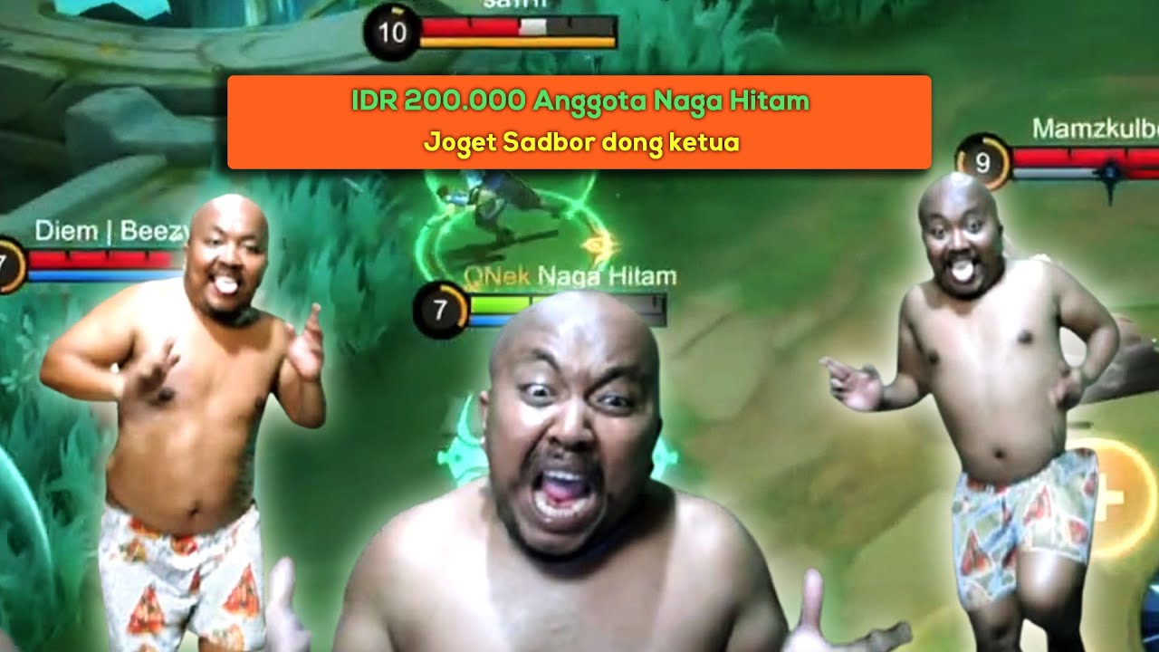 NAGA HITAM JUAL SKILL WOI BUKAN JOGET- JOGET !!! DIBUAT HINA AKU SAMA PENONTON !!!