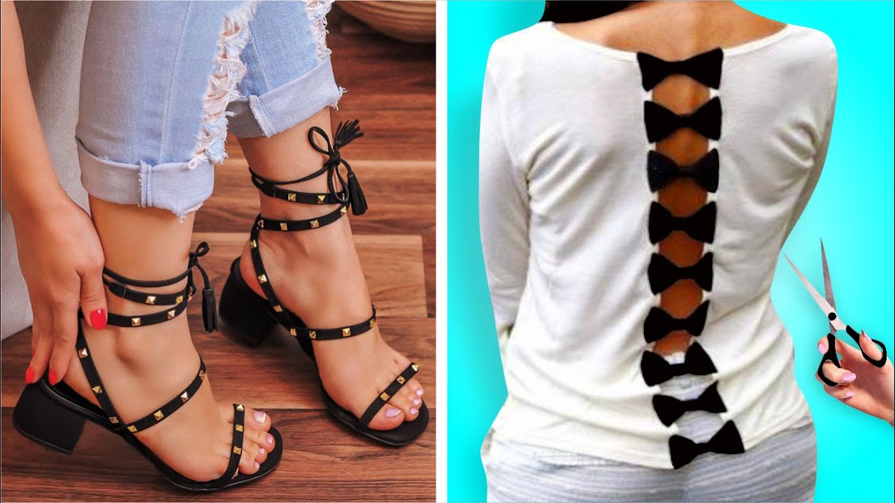 21 IDEIAS DE MODA E CUSTOMIZAÇÃO DE ROUPAS E ACESSORIOS |  DIY, TRUQUES, ARTESANATO,COSTURA