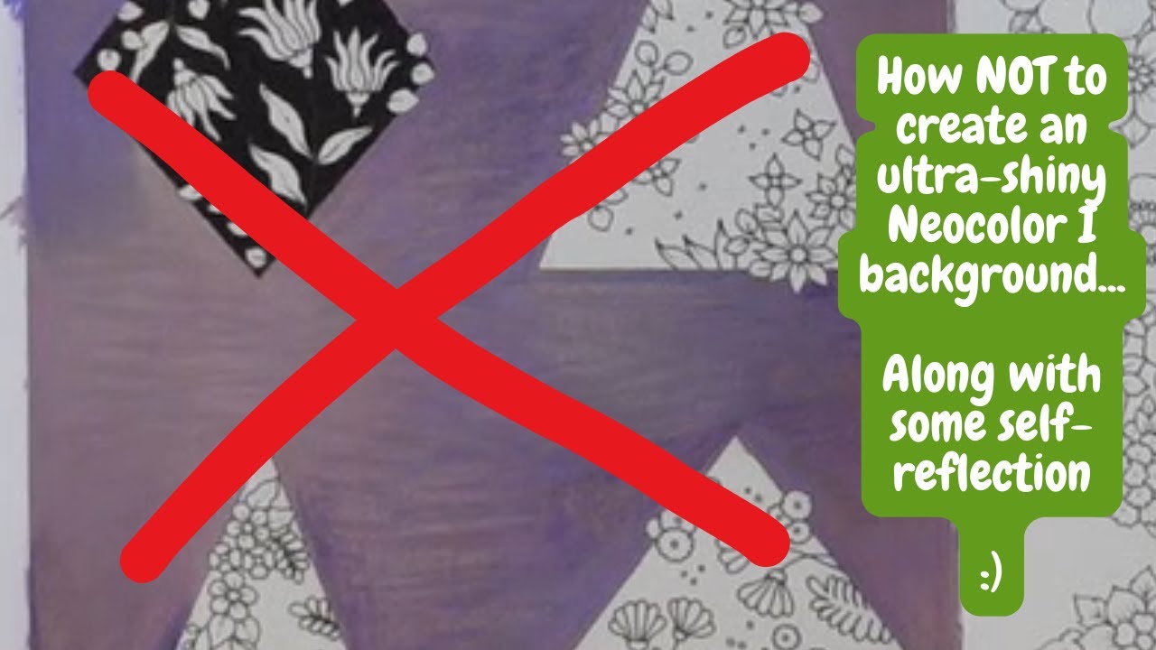 An absolute failure - how NOT to do the ultra-shiny Neocolor I background | Adult Colouring