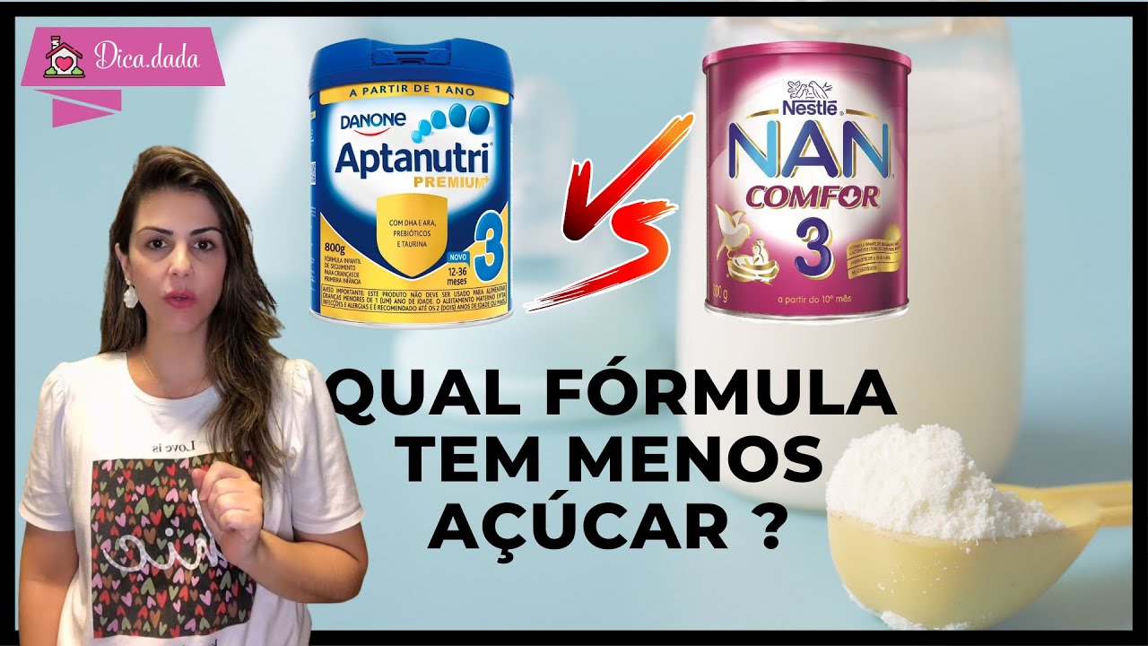 FÓRMULA INFANTIL #APTANUTRI VS NAN COMFOR - QUAL TEM MENOS AÇÚCAR ?