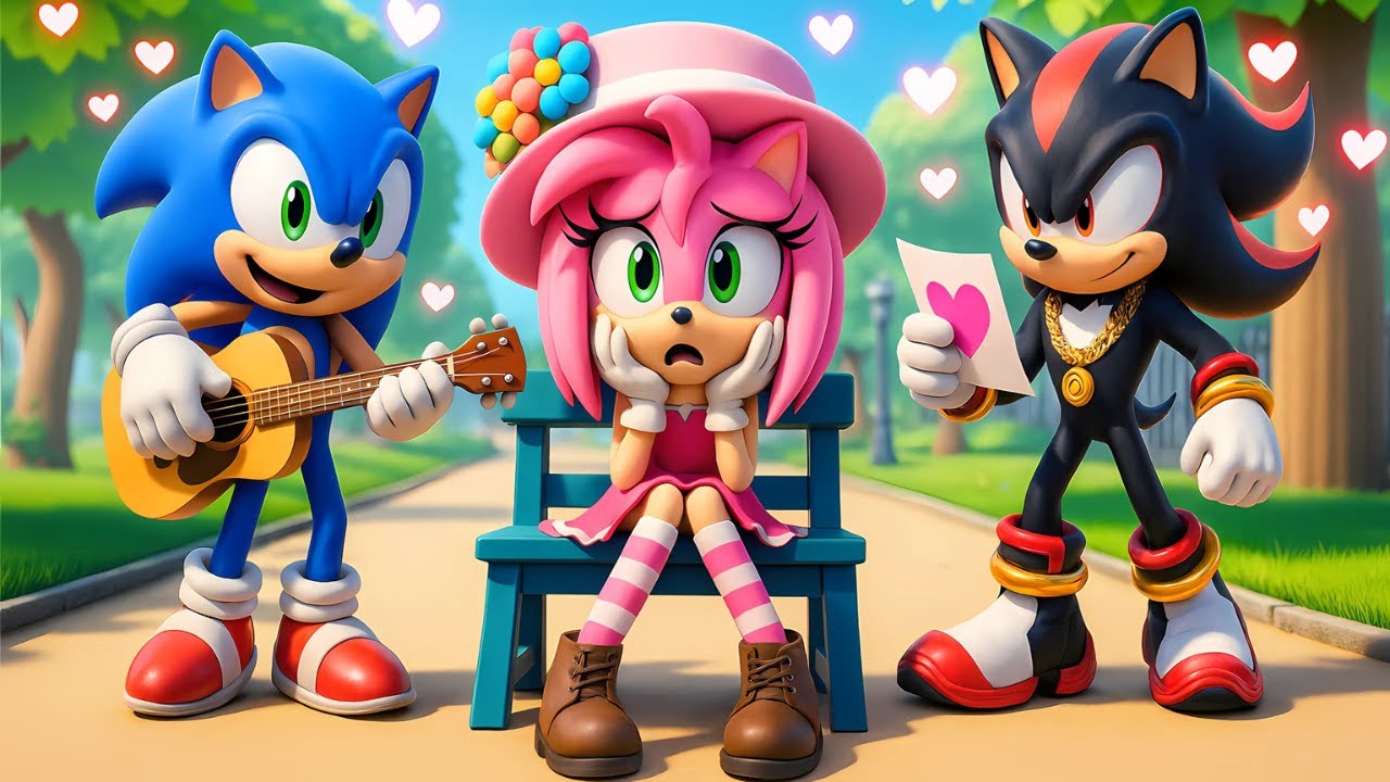 SONIC & SHADOW Has CRUSH on AMY?! Her Answer is UNEXPECTED! | Sonic the Hedgehog 3 Animation