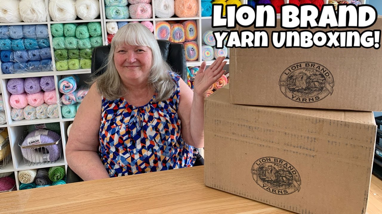 Lion Brand Unboxing  - Let's Get Inspired about Yarn - #lionbrand