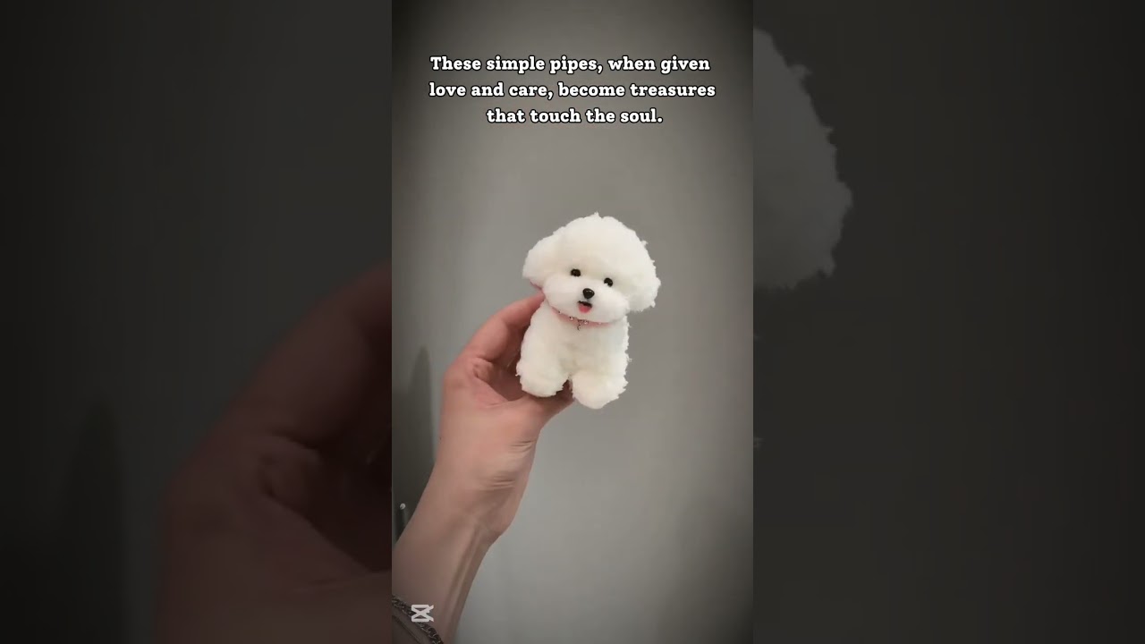 FuzzyTwist Easy pipe cleaner craft, how to make cute soft puppy dog #pipecleanerart #diy #craft