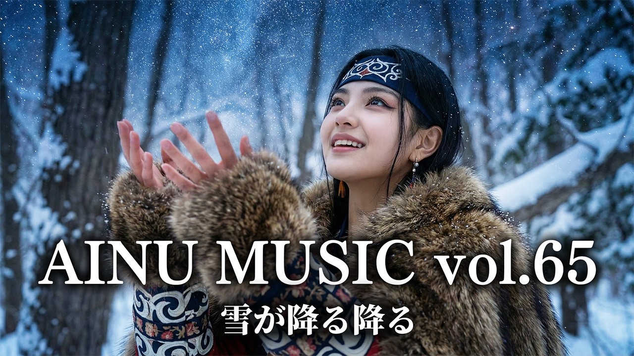 🎵 アイヌ音楽 Vol.65 - 雪が降る降る／ウパシランラン | AINU Music | Spiritual Healing World Song | Ekashina