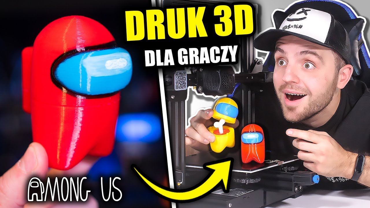 Zrobiłem GADŻETY DLA GRACZY na DRUKARCE 3D! *nowa drukarka*
