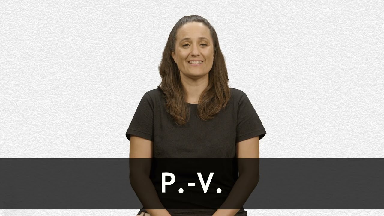 How to pronounce P.-V. in French