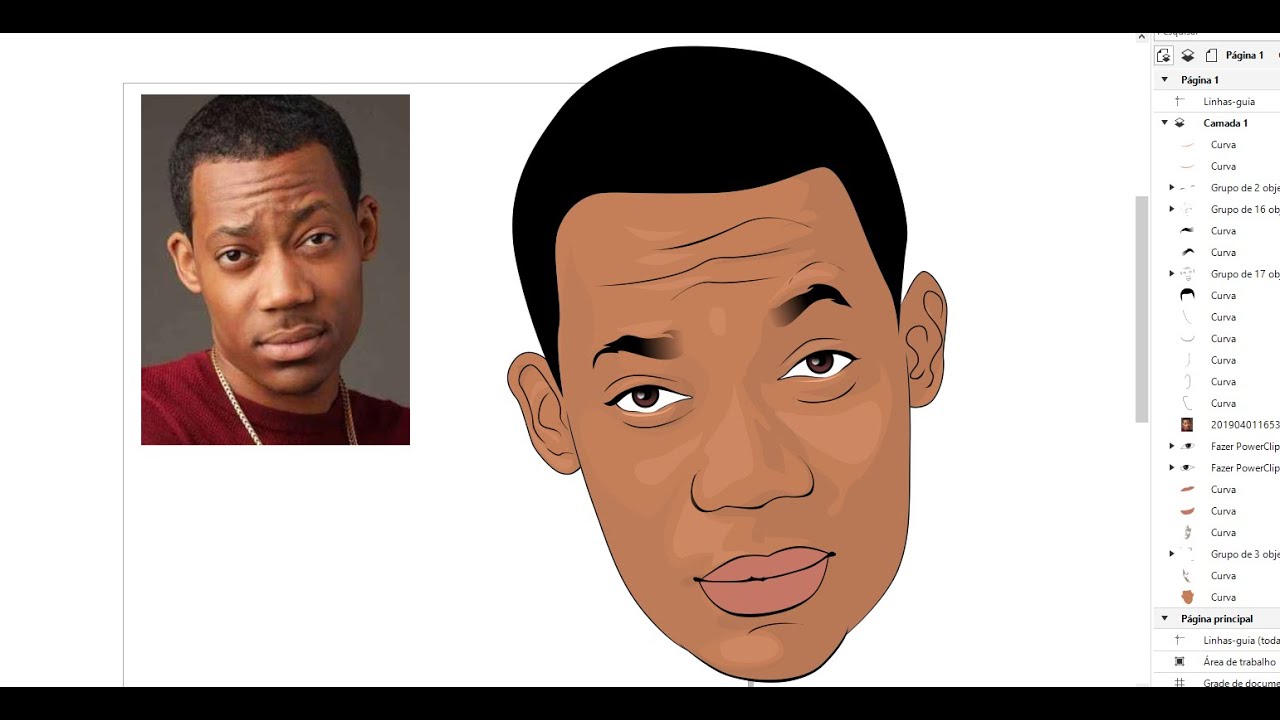 Crie Caricaturas em 25 Minutos Corel Draw Tutorial