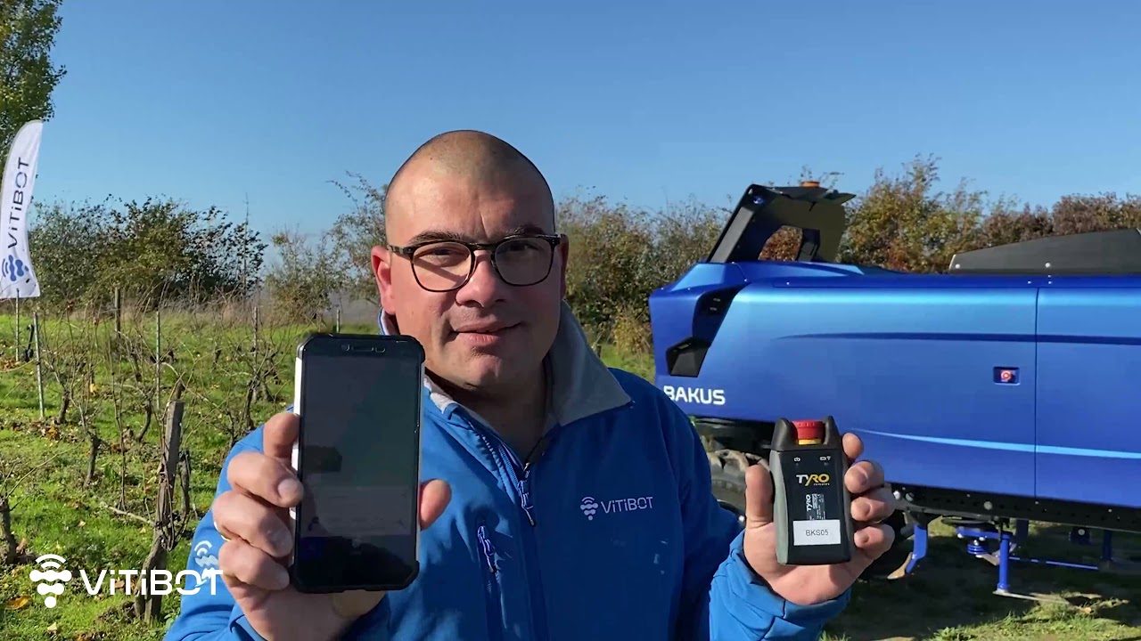 Virtual demonstration of Bakus, full electric and autonomous vineyard robot - 2nd gen - Champagne