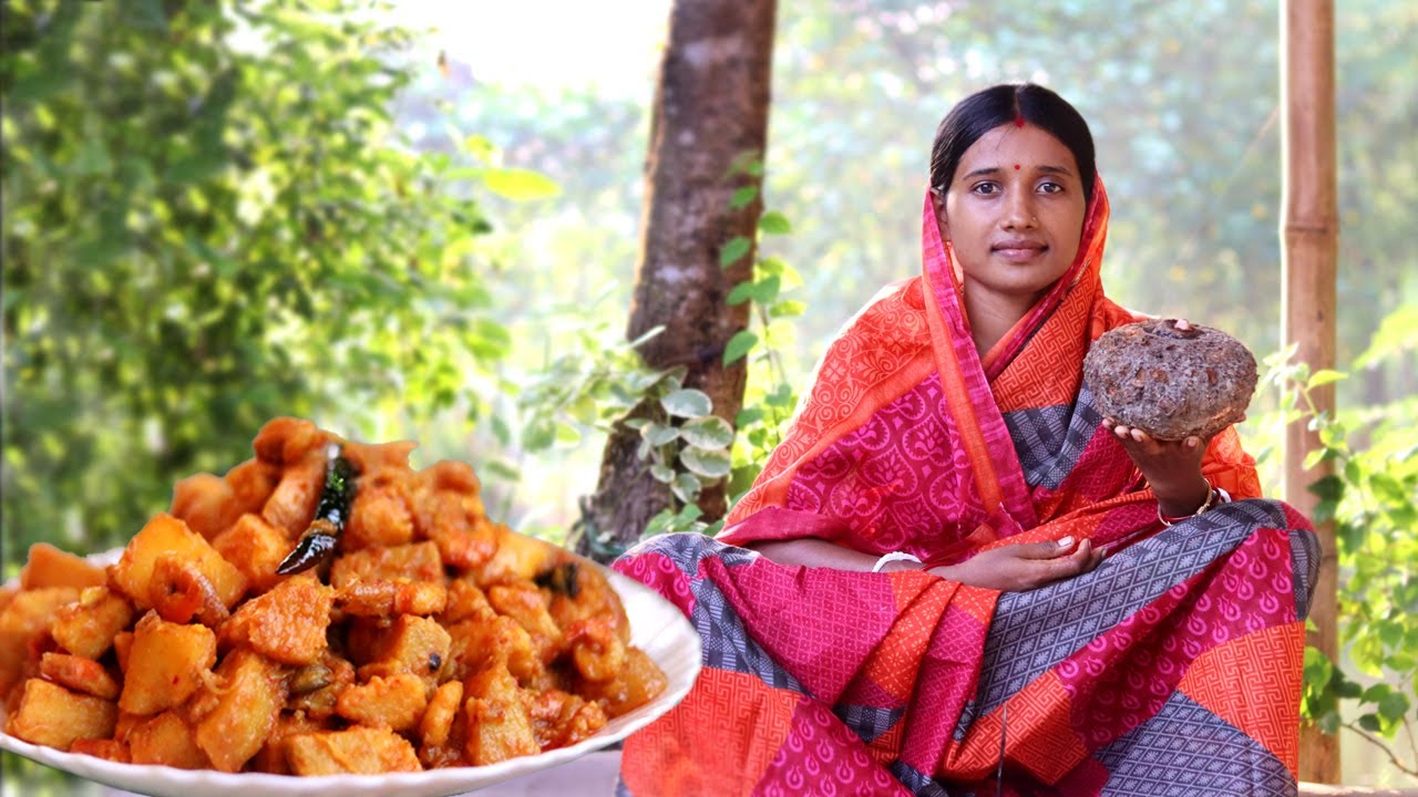 ওল চিংড়ি (ol chingri recipe in Bengali) || Authentic Bengali Recipe ||