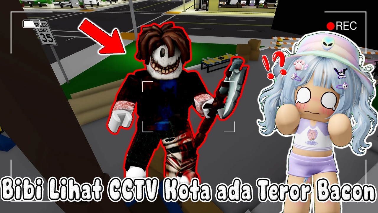 BIBI MELIHAT TERROR BACCON MENYERAMKAN DI CCTV MALL KOTA BROOKEHAVEN || BROOKHEAVEN🏡ROBLOX INDONESIA