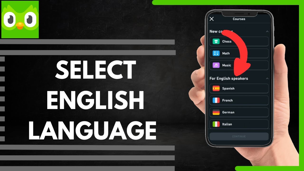 How To Select English Language On Duolingo