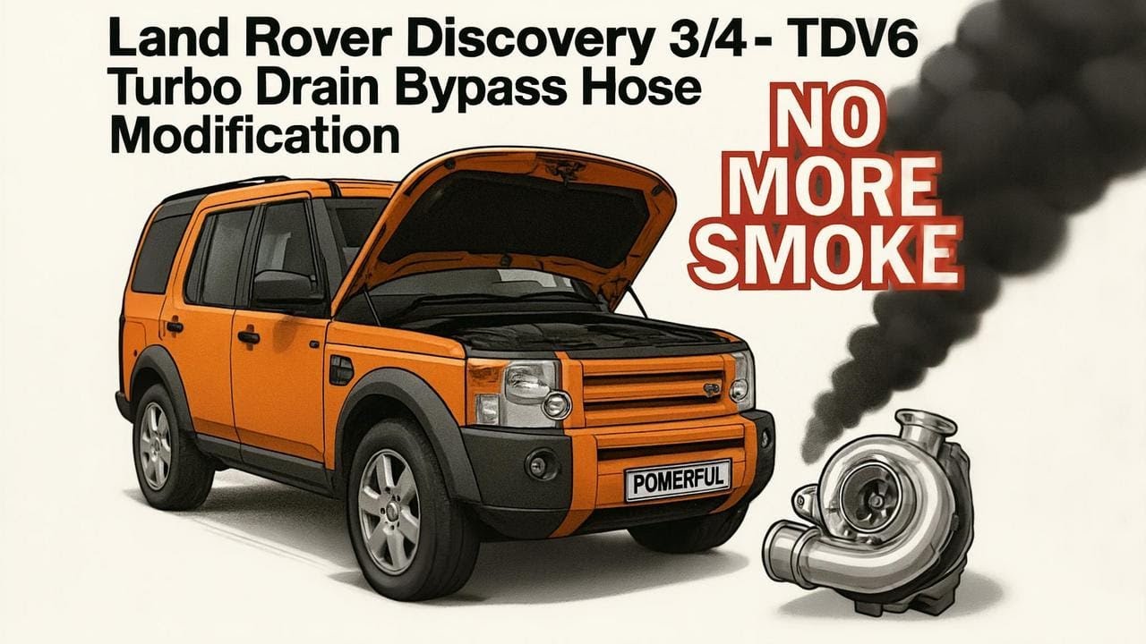 Fitting improved turbo bypass pipe on Land Rover  Discovery 4 3.0 TDV6 engine