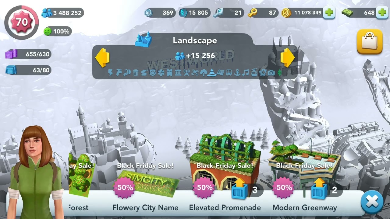 SimCity BuildIt Black Friday Building Discounts