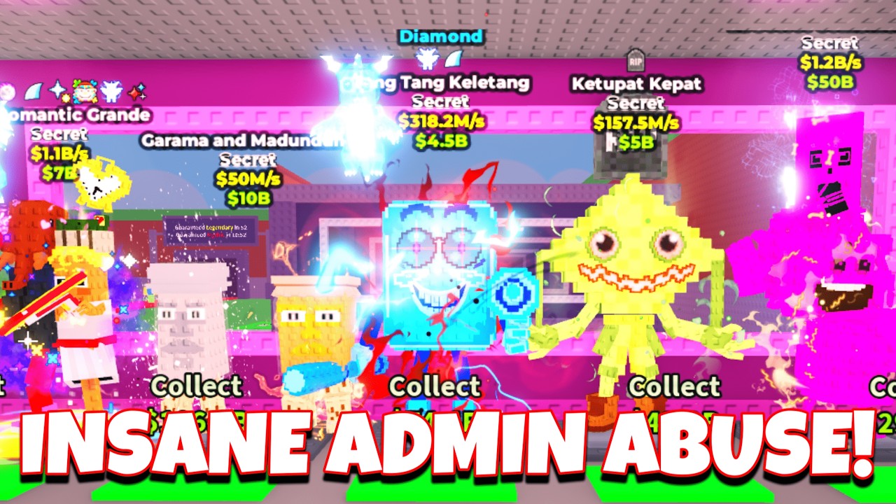 I crafted STACKED Brainrots during Admin Abuse (1b+?)... 🔥 (Steal A Brainrot)