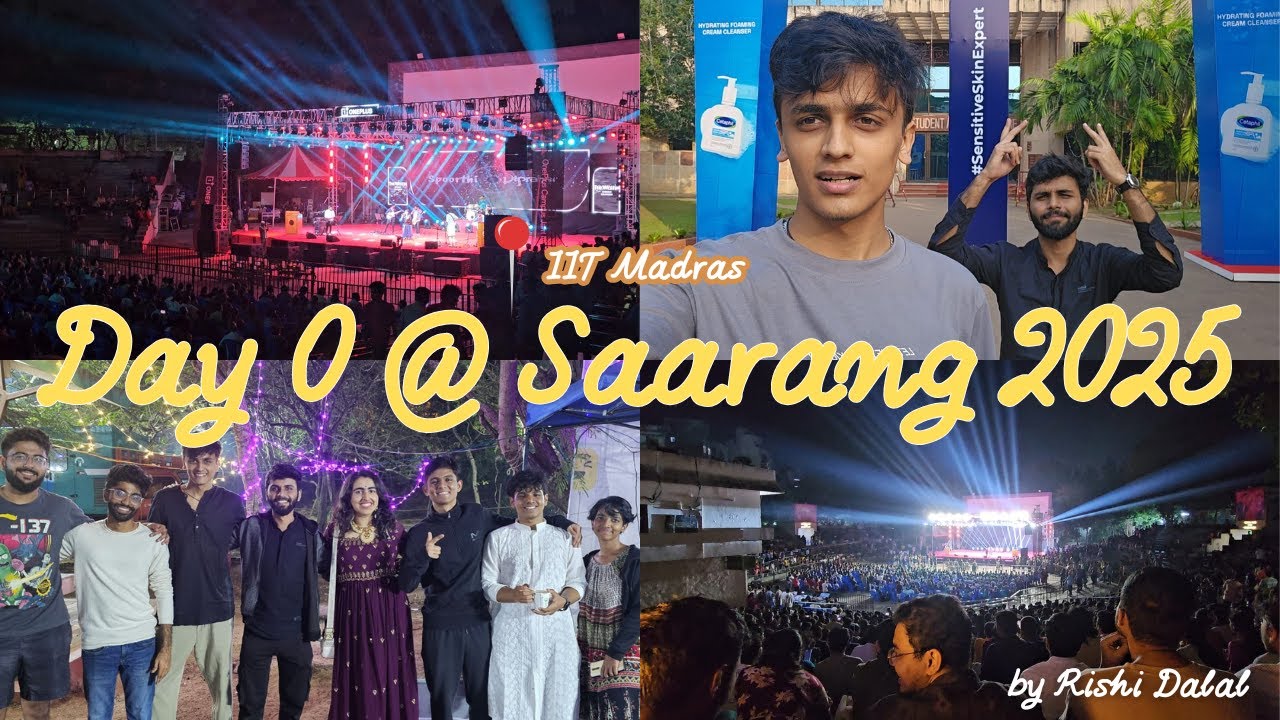 A random vlog at IIT Madras | Saarang 2025 | Classical Night | #iit #festival