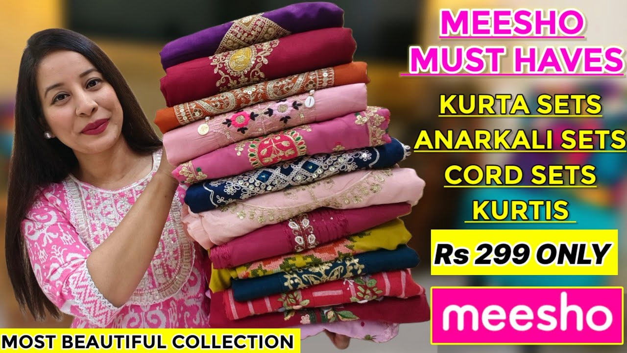 I Tried MEESHO Best Selling 20+ Kurta/Kurti Set/Cord Set Haul Starting 299 😍 Honest Review #meesho