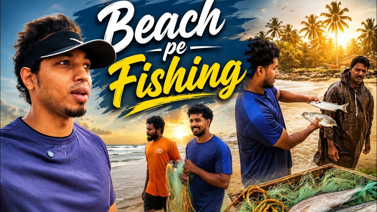 Beach Pe Fishing | Elson Lopez Vlogs 