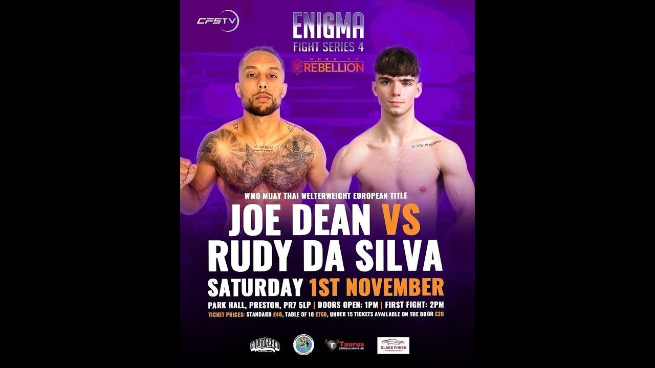Joe Dean Vs Rudy Da Silva - WMO Welterweight European Title 66.6KG A Class