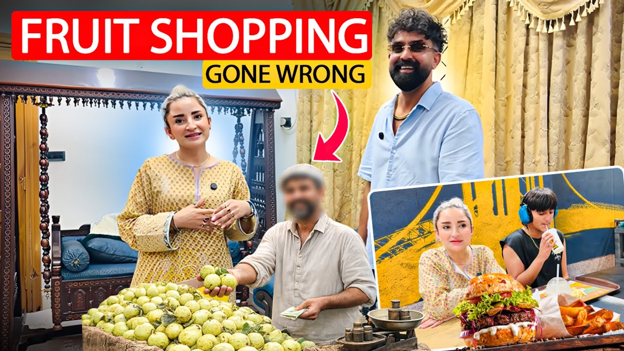 Our Fruit Shopping Went Wrong! 💸 Pakistan Family Vlog | Eat out with kids | Kids introduction | 