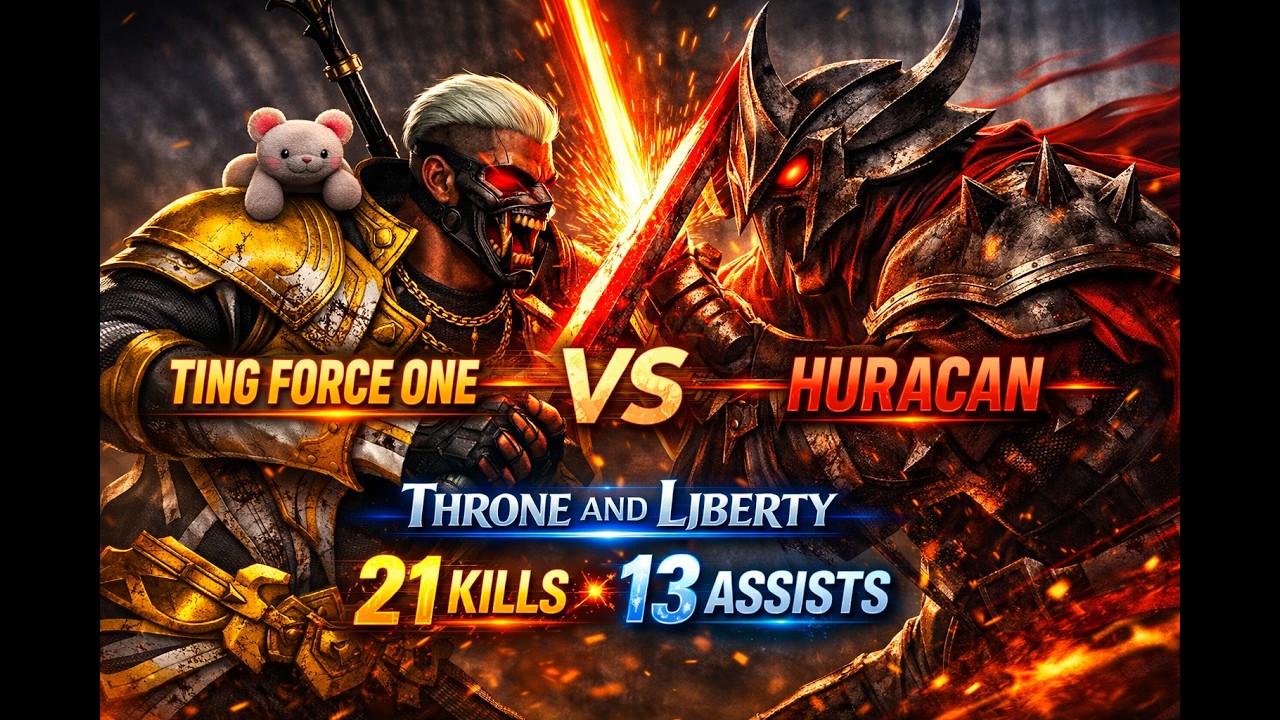 Throne and Liberty Guild Fight &mdash; 21 Kills 13 Assists | Ting Force One vs Huracan PvP