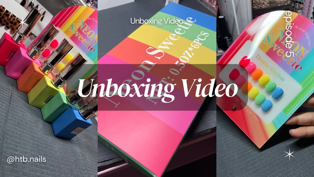 UNBOXING: Double Rhythm Gel Polish Set: Neon Sweeties |LaurenHaven✨