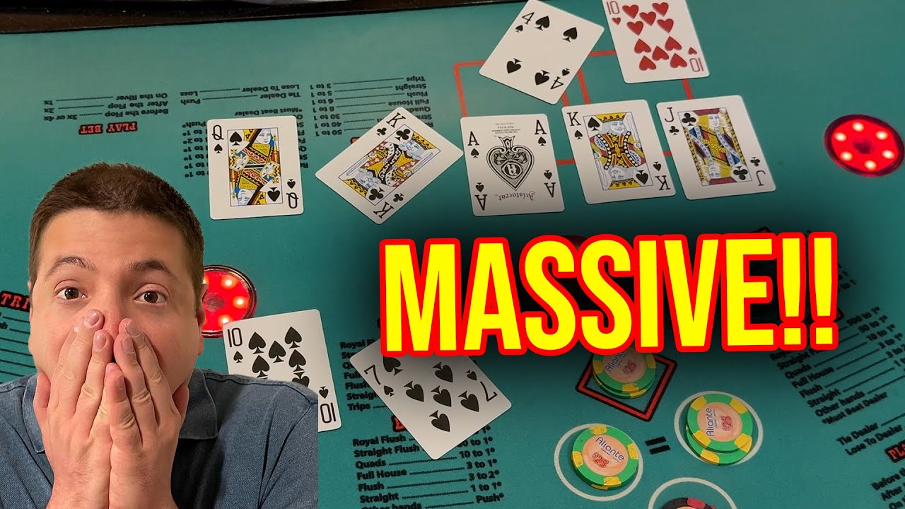 WINNING HUGE!! ULTIMATE TEXAS HOLD'EM IN LAS VEGAS!!