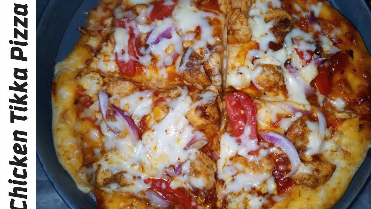 Chicken Tikka Pizza Recipe By Cooking with Maheen