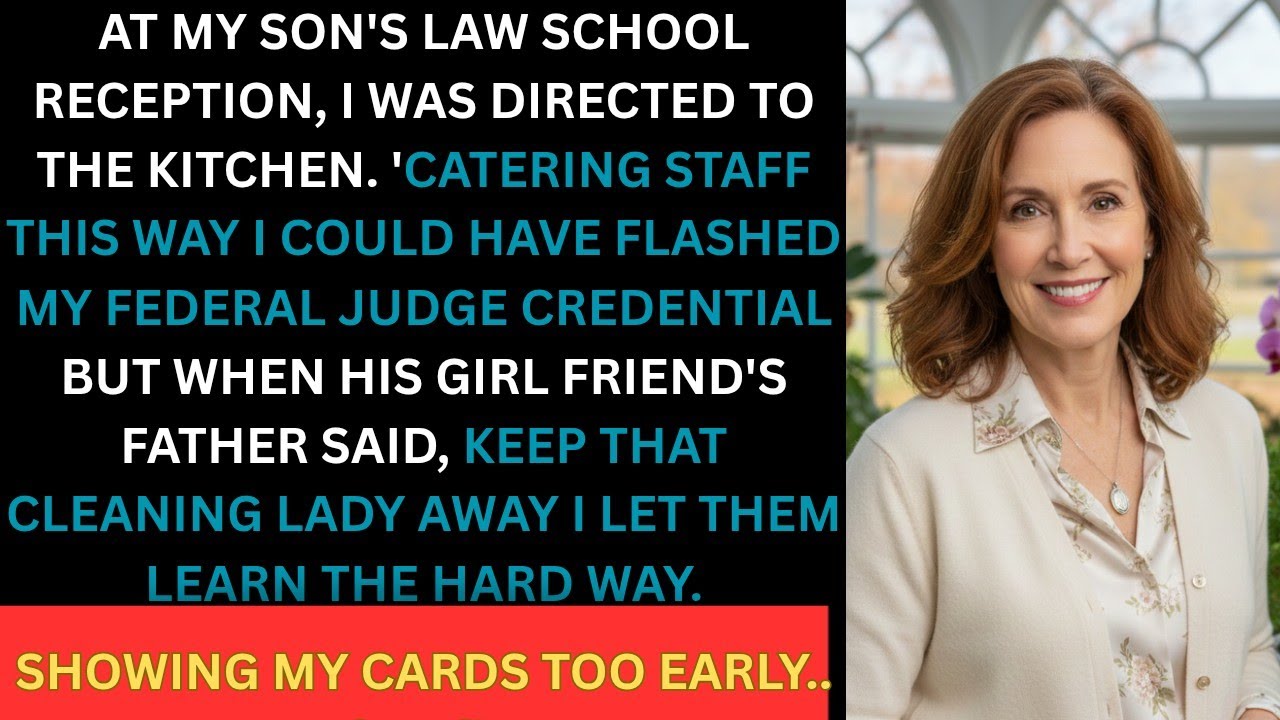 At My Son's Law School Event, They Mistook Me For Staff Until They Heard My Name Called As The..,