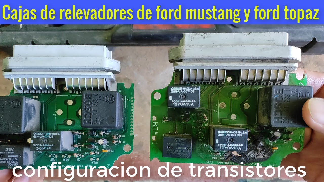 Caja de relevadores Ford topaz 93 y  Mustang 95 como es el circuito impreso y circuitos