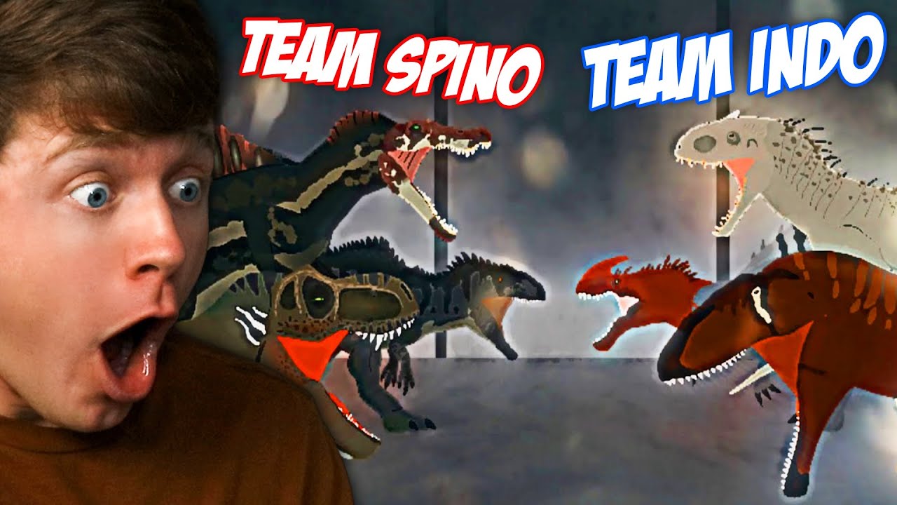 TEAM SPINOSAURUS vs TEAM INDOMINUS REX! (Reaction)