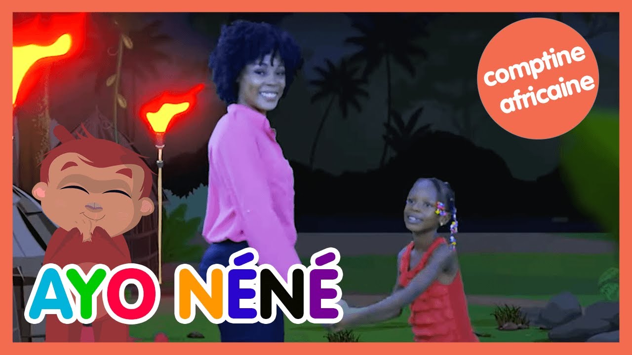 🌴🐒 Ayo Nene - VO - Comptine avec paroles - Les amis de Boubi