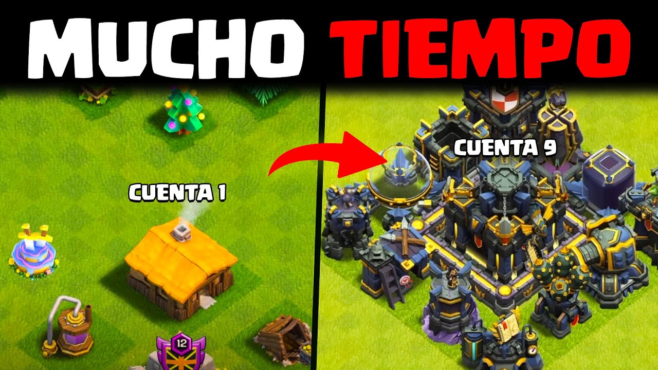¿Cómo es TENER 10 CUENTAS en CLASH of CLANS? 👑 TRUCOS y SECRETOS