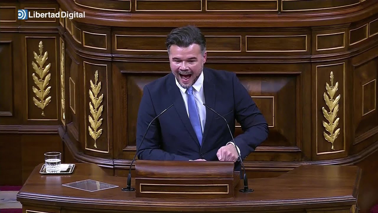 Rufián enfurece en el Congreso contra Feijóo: 