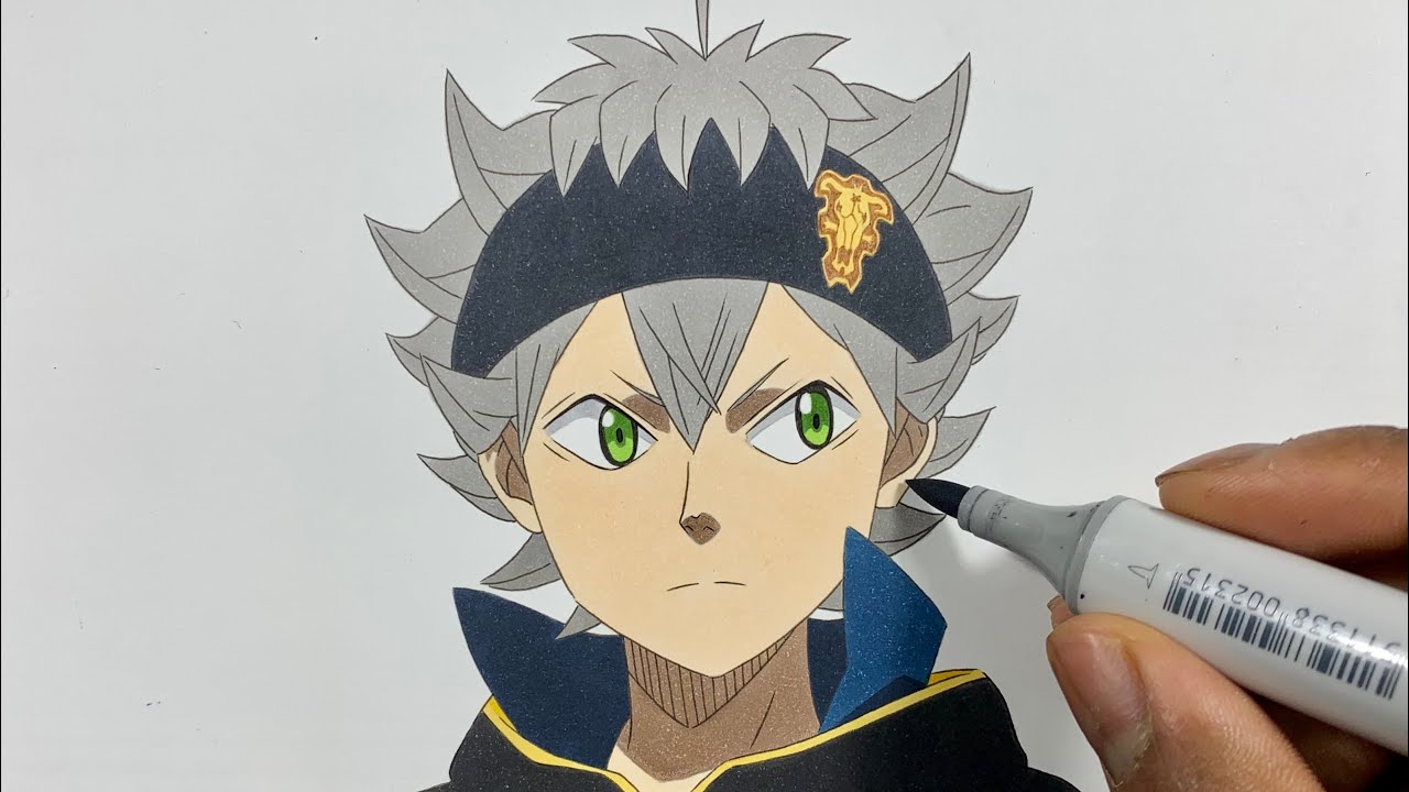 How to Draw Asta Easy - Black Clover (ブラッククローバー)