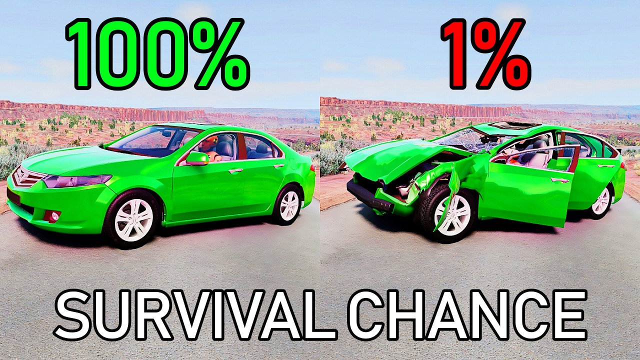 Realistic Survival Chance Crashes #6 | BeamNG.drive